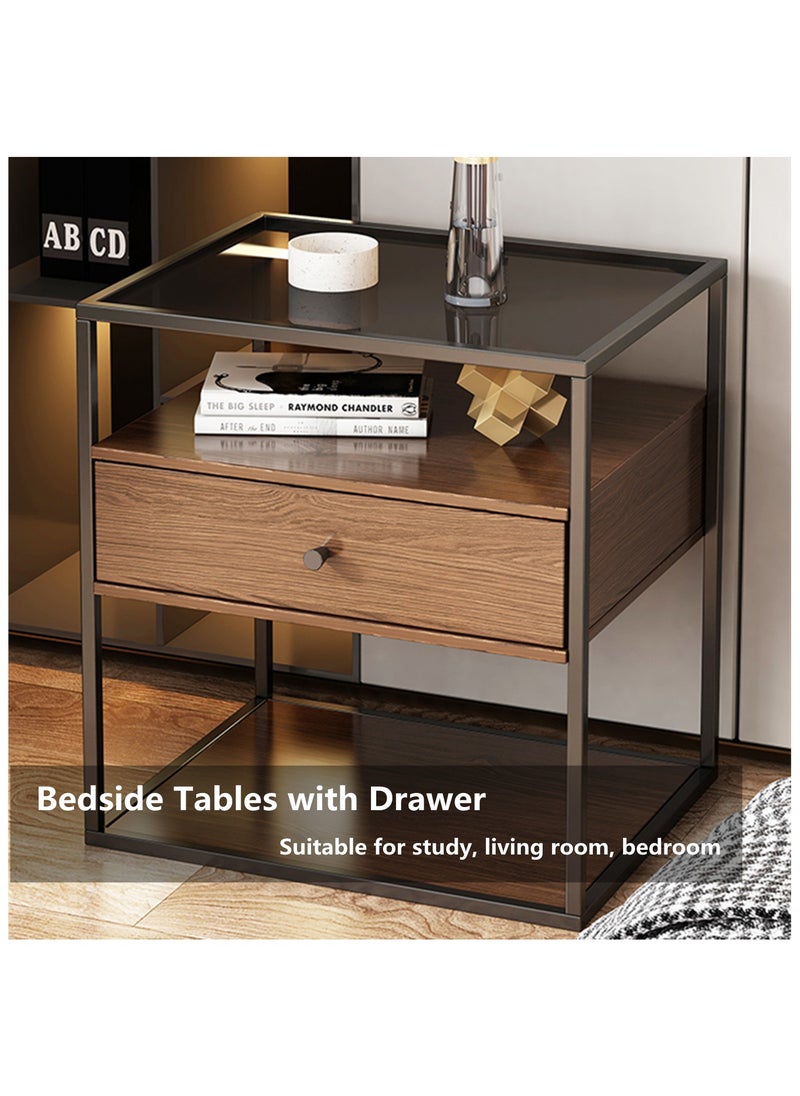 HXDream HXDream Bedside Table,Bedside Tables with Drawer,Side Table,Suitable for study, living room, bedroom  - Image 2
