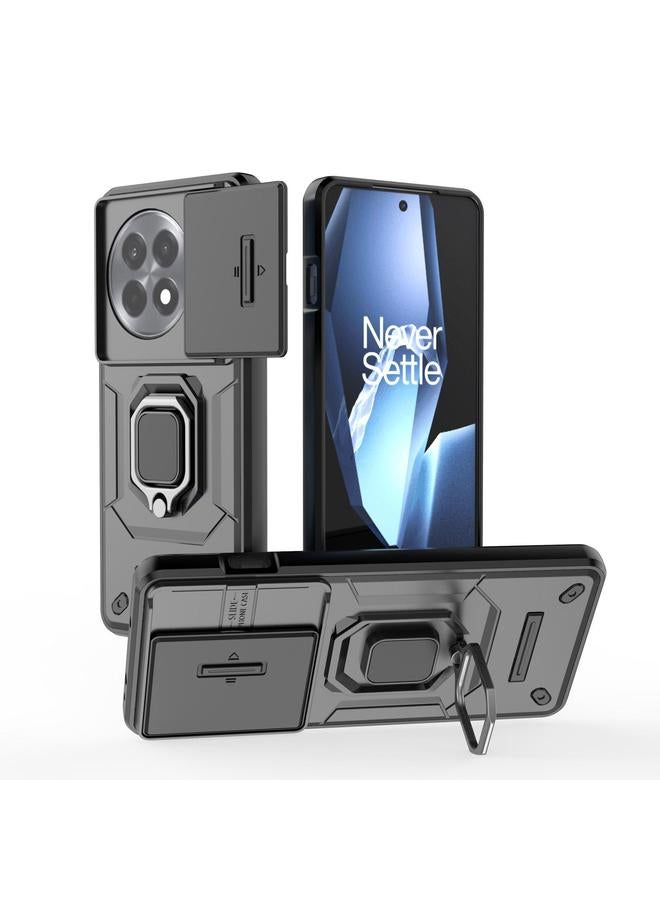 اس-توب جراب لهاتف OnePlus Ace 5 / Ace 5 Pro مزود بدرع منزلق من مادة TPU + PC وغطاء مقاوم للصدمات مع حامل - Image 1