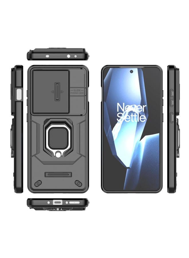 اس-توب جراب لهاتف OnePlus Ace 5 / Ace 5 Pro مزود بدرع منزلق من مادة TPU + PC وغطاء مقاوم للصدمات مع حامل - Image 3