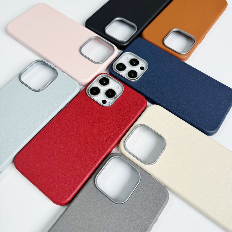 Leather Texture TPU Phone Case for iPhone 17/18, Shockproof, Full Coverage, Pink - Image 4