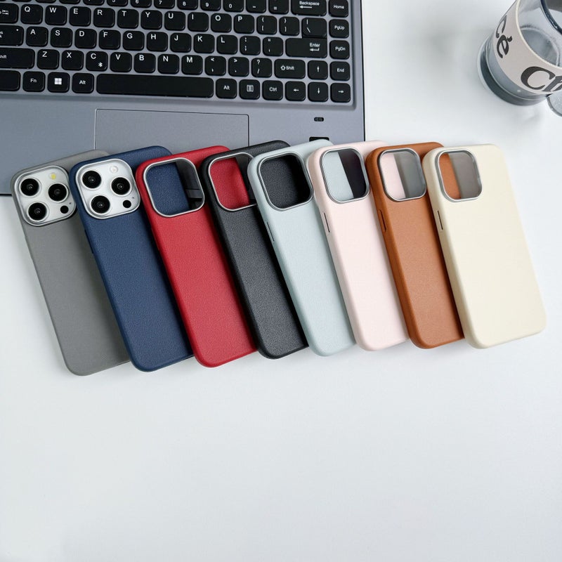 Leather Texture TPU Phone Case for iPhone 17/18, Shockproof, Full Coverage, Pink - Image 2
