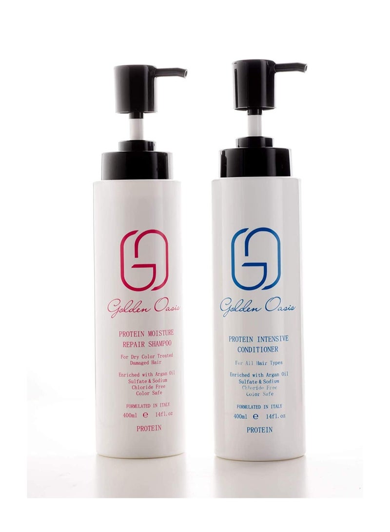 Golden Oasis Golden Oasis Hair Care Set Shampoo and Conditioner 400ml - Image 1