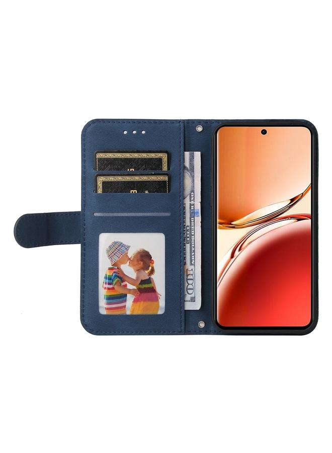 اس-توب جراب هاتف OPPO Reno12 F 5G Global Skin Feel Life Tree Metal Button Leather Case - Image 4