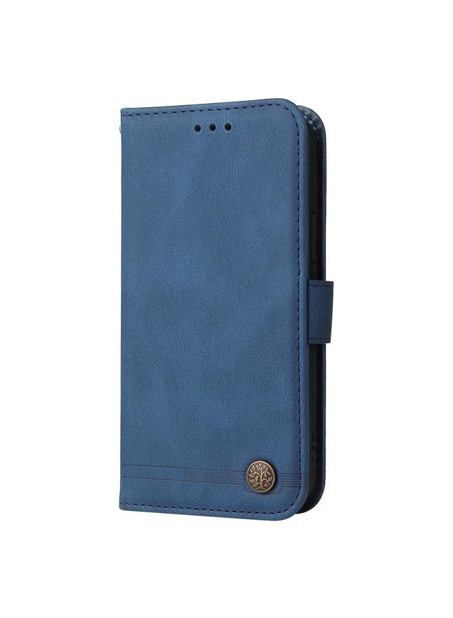 اس-توب جراب هاتف OPPO Reno12 F 5G Global Skin Feel Life Tree Metal Button Leather Case - Image 2
