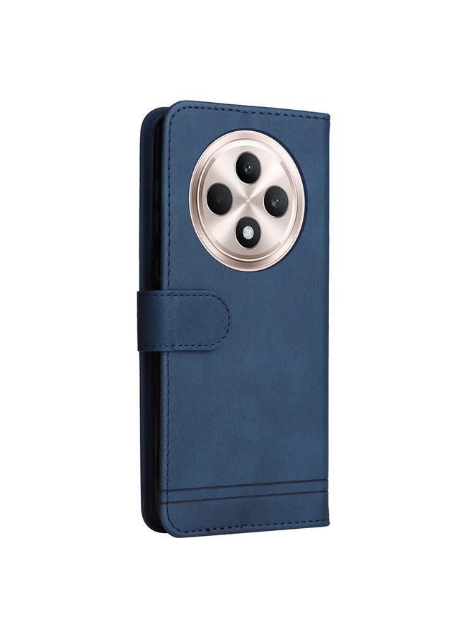 اس-توب جراب هاتف OPPO Reno12 F 5G Global Skin Feel Life Tree Metal Button Leather Case - Image 3