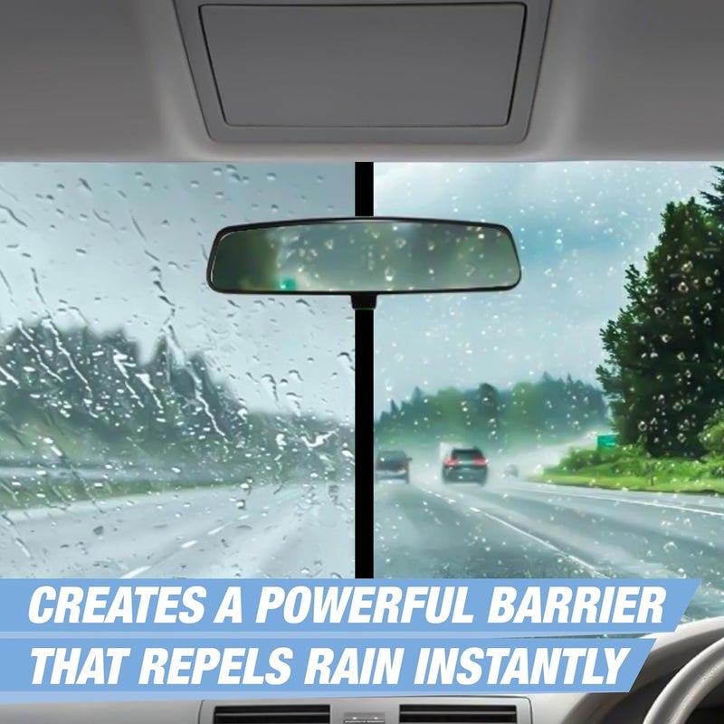 Wavex Rain Repellent for Car Windshield 300ml | Long Lasting Hydrophobic Spray Coating for Glass Windshield | Improves Visibility & Clarity - Image 2