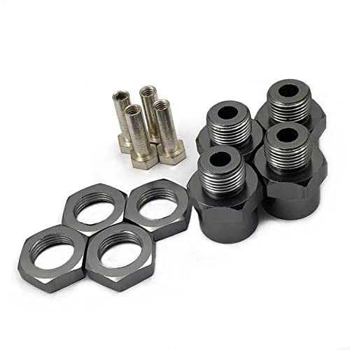 FainWan 4Pcs Aluminum 12mm Turn 17mm Wheel Hex Hub Conversion Adapter for 110 RC Car Upgrade Parts - Image 1