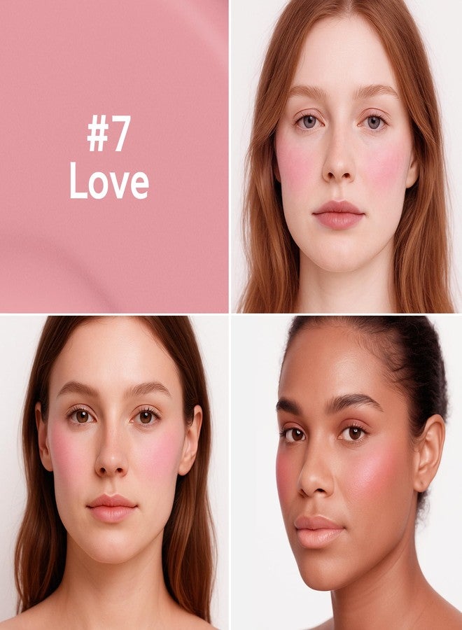 إف في أحمر خدود سائل مطفي من FV، أحمر خدود كريمي قابل للتكثيف يدوم طويلاً، ذو لون غني، خفيف الوزن وسهل المزج للحصول على لمسة نهائية طبيعية (أحبه) - Image 2