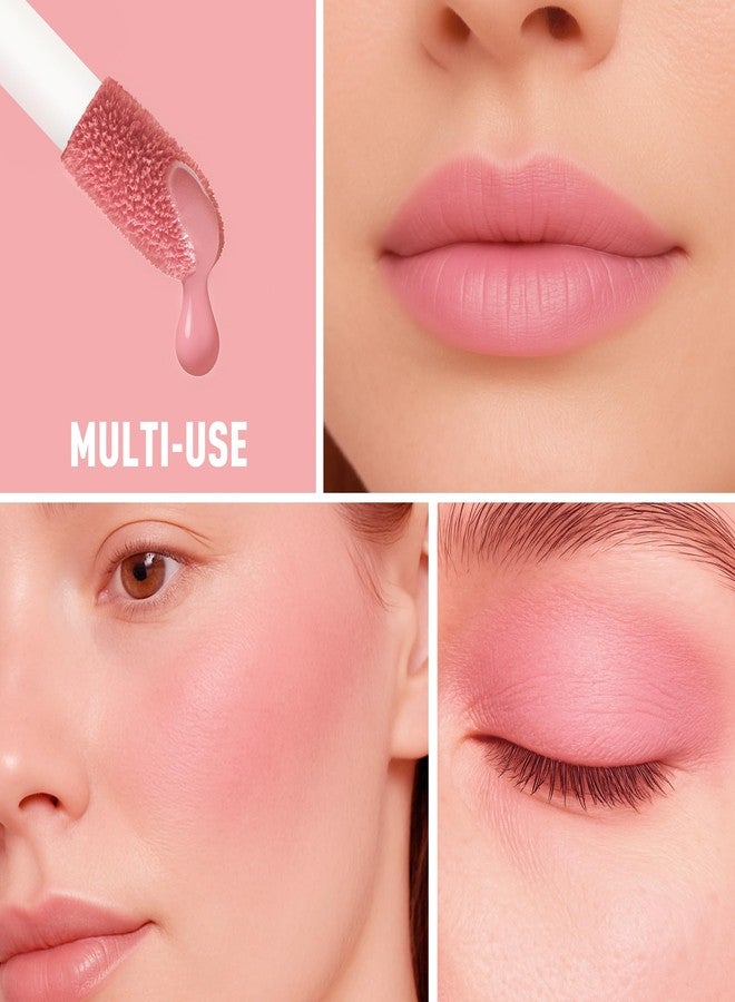 إف في أحمر خدود سائل مطفي من FV، أحمر خدود كريمي قابل للتكثيف يدوم طويلاً، ذو لون غني، خفيف الوزن وسهل المزج للحصول على لمسة نهائية طبيعية (أحبه) - Image 4