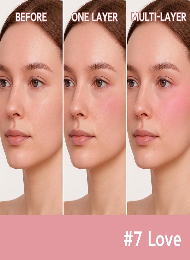 إف في أحمر خدود سائل مطفي من FV، أحمر خدود كريمي قابل للتكثيف يدوم طويلاً، ذو لون غني، خفيف الوزن وسهل المزج للحصول على لمسة نهائية طبيعية (أحبه) - Image 5