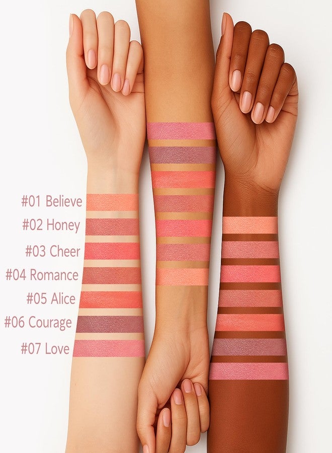 إف في أحمر خدود سائل مطفي من FV، أحمر خدود كريمي قابل للتكثيف يدوم طويلاً، ذو لون غني، خفيف الوزن وسهل المزج للحصول على لمسة نهائية طبيعية (أحبه) - Image 3