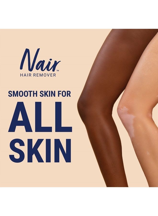 Nair كريم مرطب لإزالة الشعر من الوجه، بزيت اللوز الحلو، 2 أونصة - Image 4