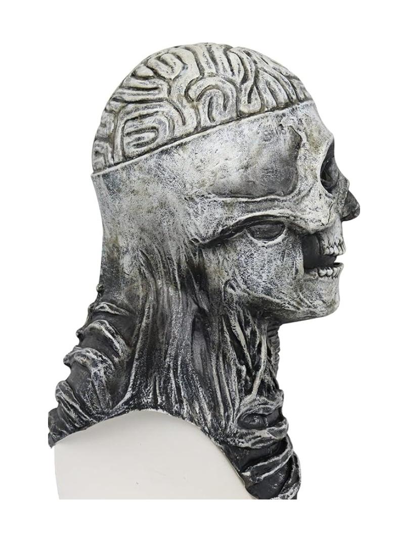 Bluejw Skull Mask Scary Full Head Skeleton Headgear Creepy Biochemical Mask Realistic  Cosplay Latex Horror Mask - Image 3