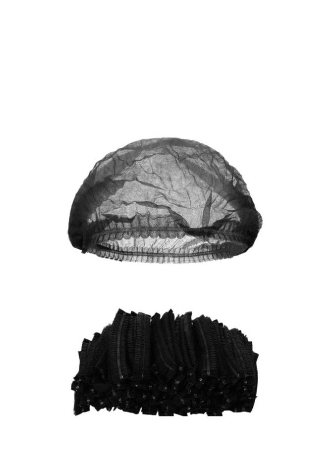 Disposable Hair Net Caps Black Pack of 1000 Bouffant Caps Lightweight Breathable Elastic Hair Covers - Image 1