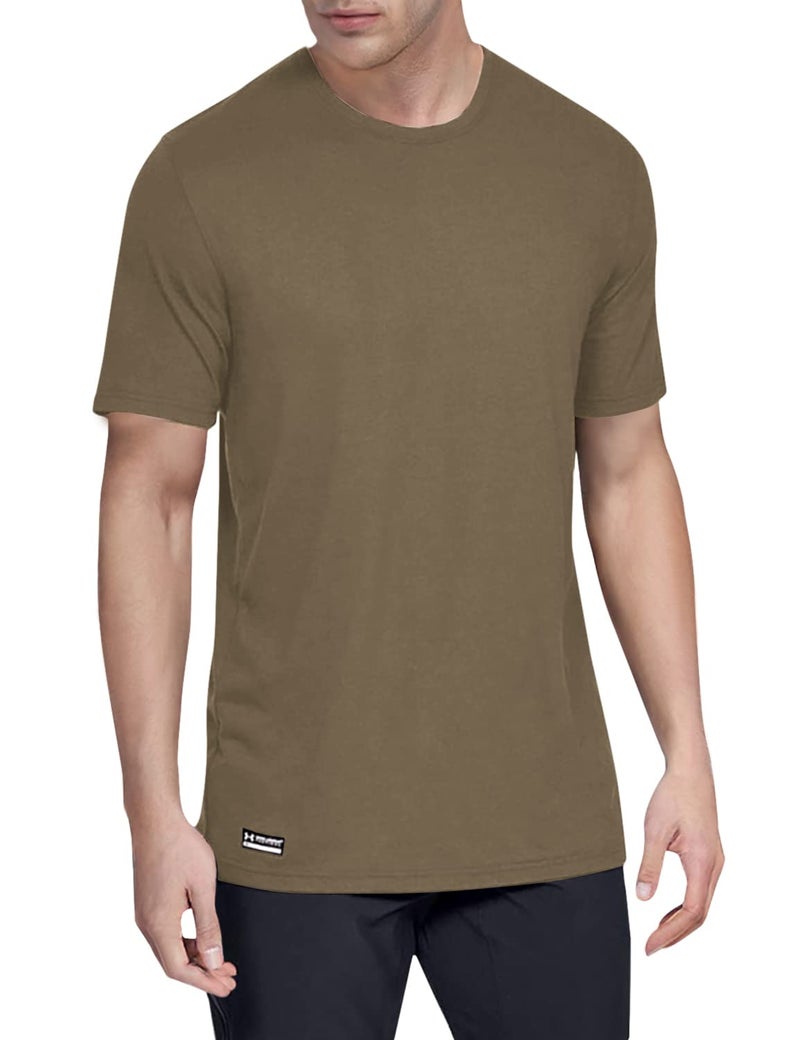 Under Armour UA Tactical Cotton Undershirt MD Federal TAN - Image 2