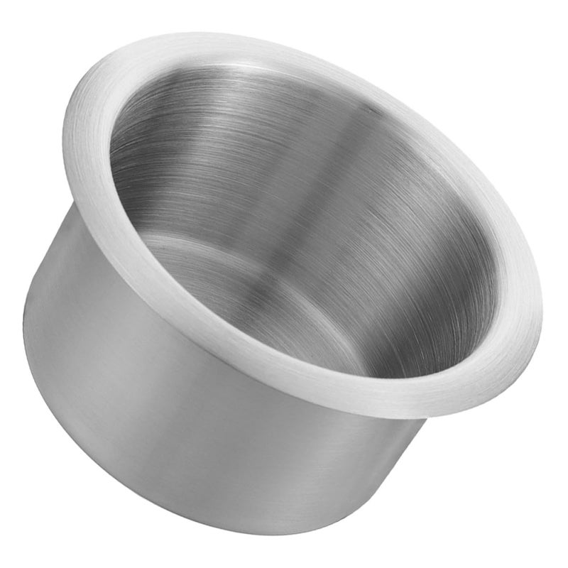 Brushed Stainless Steel Cup Holder Insert for Car Boat RV Sofa and Couch - Image 2