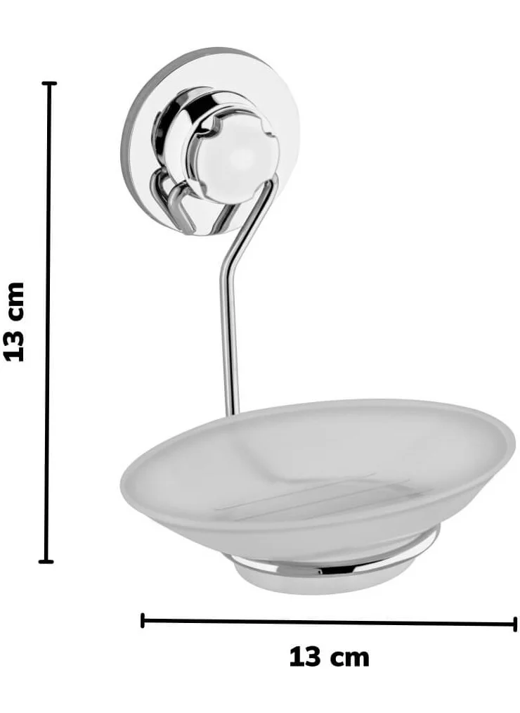 بييف Wenken Screwless Ultra Strong Bonding Luxury Chrome Soap Dispenser