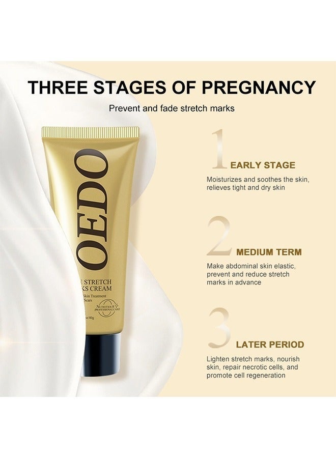 OEDO Rose Remove Stretch Marks Cream， Natural Plant Essence Formula Maternity Skin Treatmentpregnancy Scarsrepair Cream 40g - Image 2