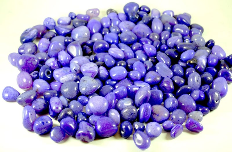 Schmick 2 Kg Purple Onyx Pebbles Stones for Decoration Decorative Stones and Pebbles Vase Fillers Stones Pebbles for Table and Home Decor 2 Kg Purple Onyx - Image 2
