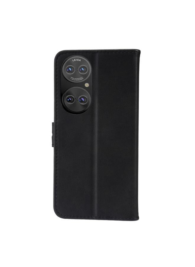 Zaboon Case For Huawei P50 Embossed Happy Cat Pattern Horizontal Flip Leather Case with Holder & Card Slots & Wallet - Image 3