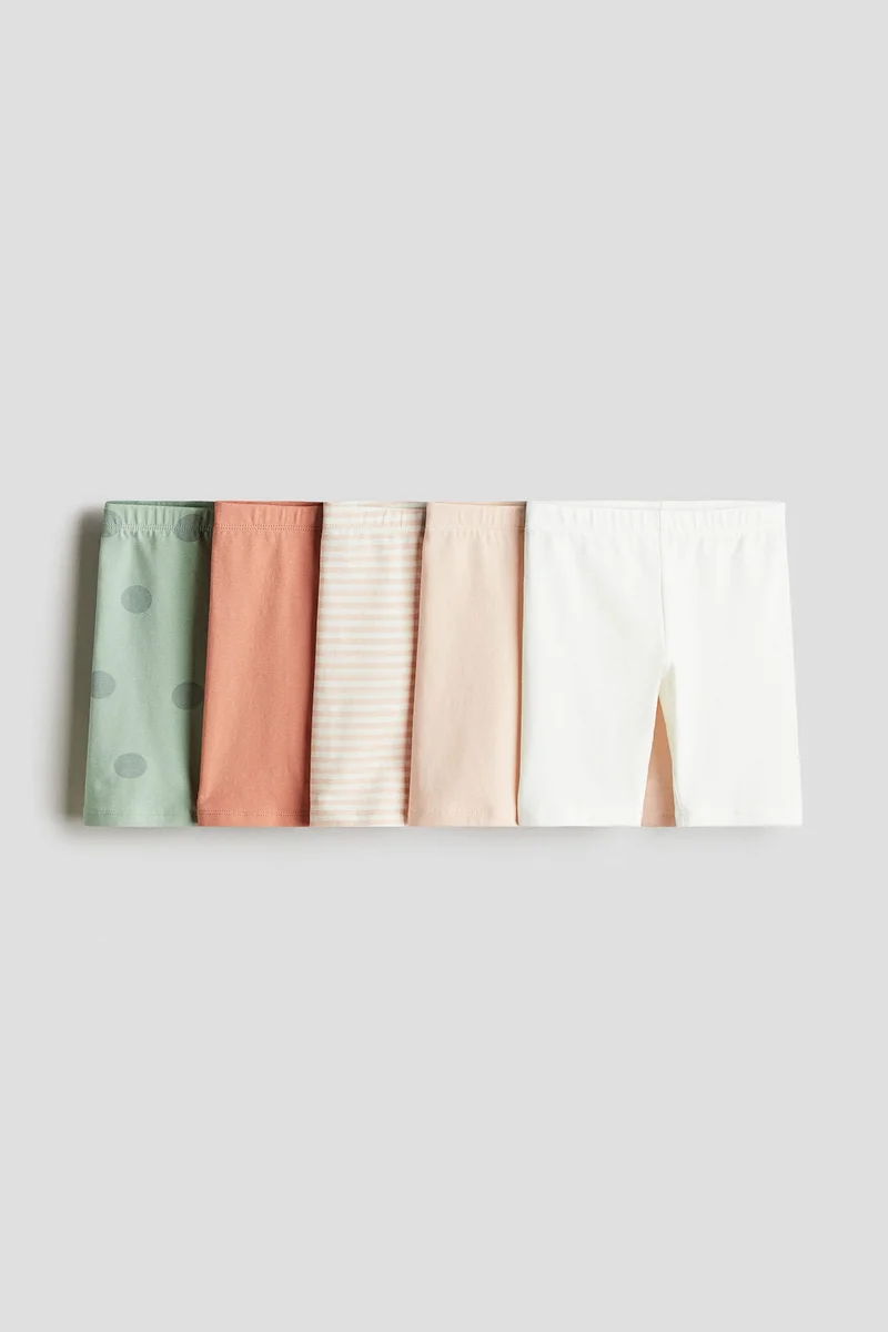 H&M 5-pack cotton cycling shorts