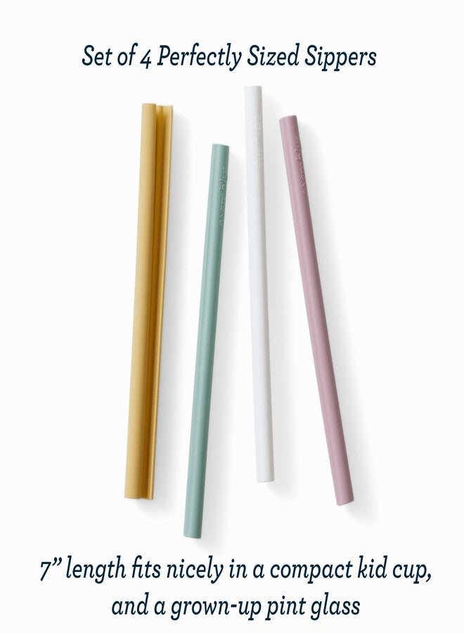 اسمبلي شفاطات سيليكون قابلة لإعادة الاستخدام من إيسمبلي - تصميم سهل الفتح والتنظيف | خالية من مادة BPA، مناسبة للمشروبات الساخنة والباردة | عبوة من 4 شفاطات مستدامة - شفاطات فقط - Image 5