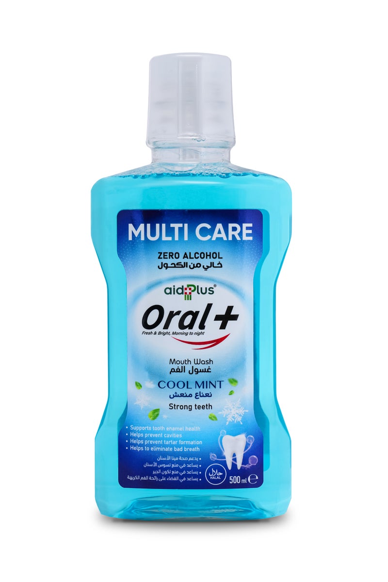 AID PLUS Oral+ Multi Care Mouthwash – Alcohol-Free, Complete Oral Protection 500ml - Image 1