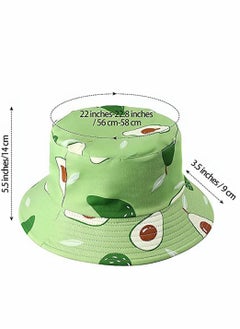 Y&D Unisex Print Bucket Hats, Cotton Beach Sun Hat for Women, Summer Travel Visor, Packable Hat, Outdoor Reversible Cap Women Men, Double Sides Wear, 4 Pack  - Image 4