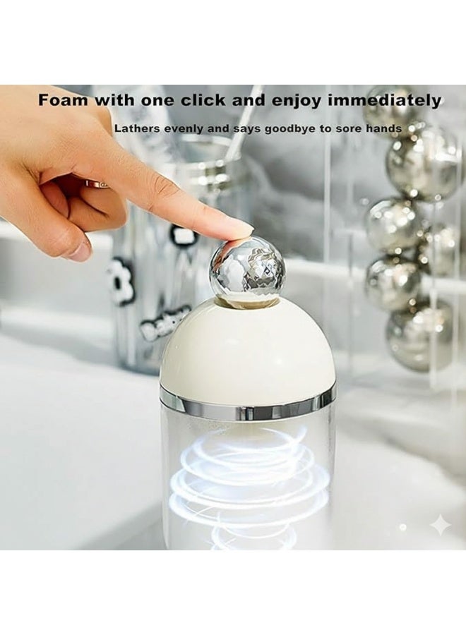 Face Wash Foam Maker Electric Foamer Facial Cleansing Cup Facial Foamer Facial Cleansing Device Electric Foaming Face Washer Home Waterproof Durable Quick Dense Foam Suitable for Facial Cleanser Shampoo Shower Gel - Image 3