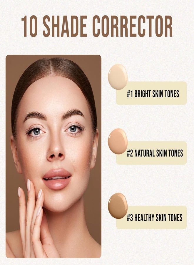 Profusion Cosmetics 10 Shade Corrector Concealer Palette, Achieve Ideal Base with Flawless Complexion Essentials and Ultimate Concealing Power with Natural Finish Corrector Palette - Image 3
