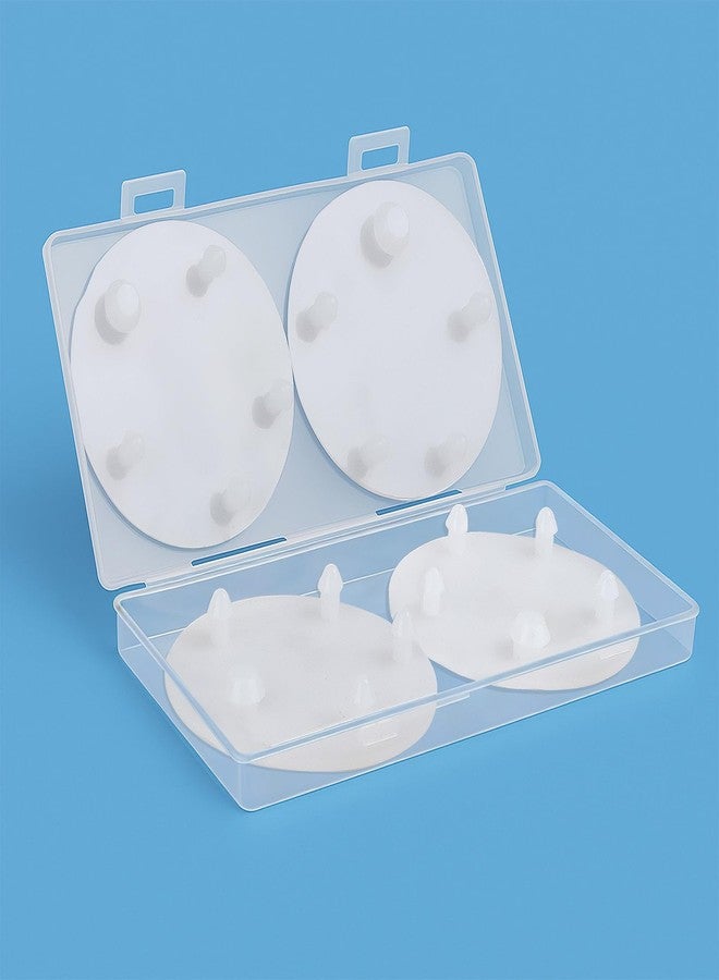 KYQEE AIMAIAIMAI 4-Pack Silicone Toilet Flapper Seal 3-Inch - Compatible with American Standard VorMax Toilets 7381424-100.0070A, Flat Seals Protected in Hard Case - Image 1
