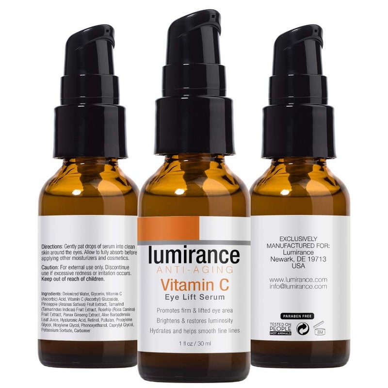 Lumirance سيروم لومييرانس لرفع العين بفيتامين C، يقلل من مظهر التجاعيد وخطوط الضحك، يساعد في شد البشرة والهالات السوداء، 30 مل/1 أونصة سائلة - Image 4