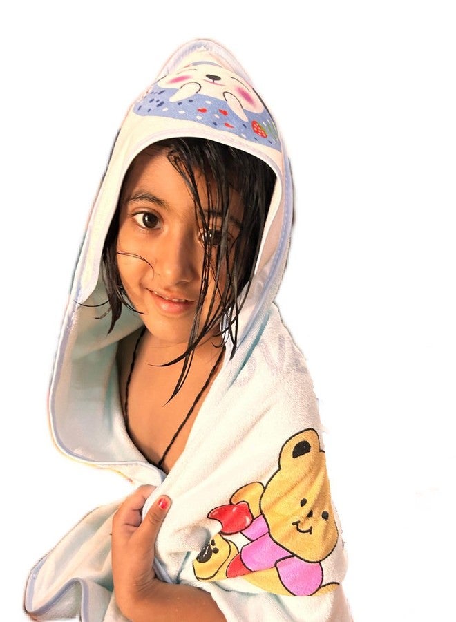 M.S TRADERS Baby Towels Hooded Cap Towels 100% Soft Cotton - Pack of 1, 250 GSM Cartoon Print May Vary - Image 3