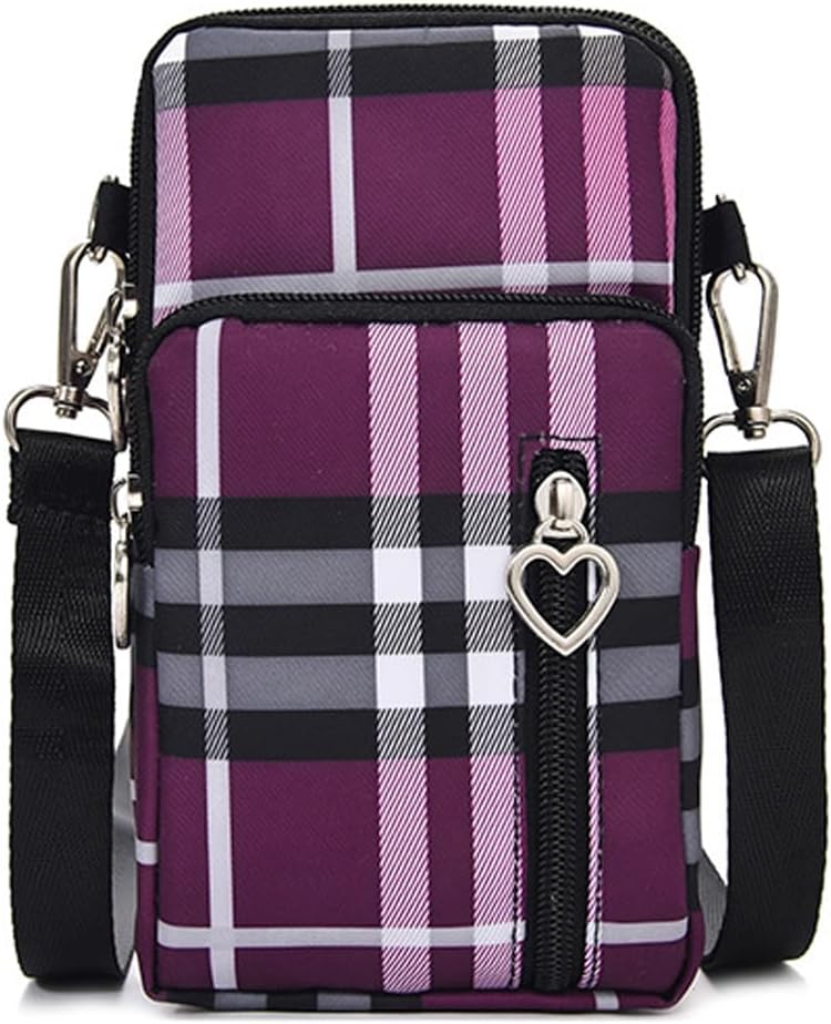 JANKS Small Crossbody Bag for Women - Mini Phone Purses with Crossbody Strap and Wallet - Nylon Arm Bag - Image 2