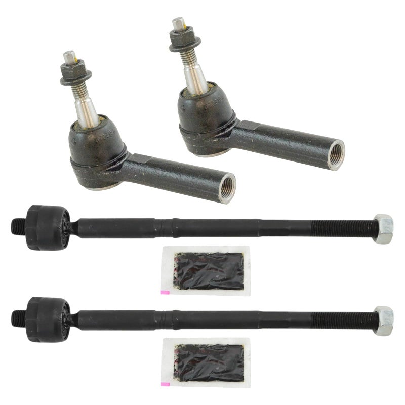 TRQ Front Inner and Outer Tie Rod Set Compatible with 20112016 Buick LaCrosse 20122017 Regal 20142019 Chevrolet Impala 20132015 Malibu 2016 Malibu Limited