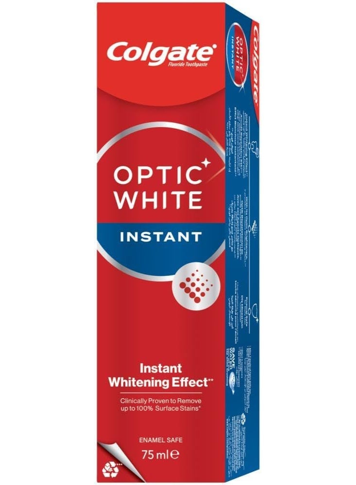 Colgate Optic White Instant Whitening Toothpaste,75Ml - Image 1