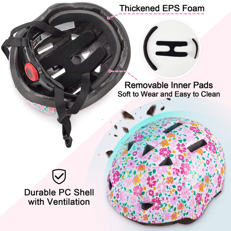 Lemmeko Toddler Helmet, Baby Infant Kids Bike Helmet for Kids Age 1-3/2-4/3-5/5-8 Adjustable Toddler Bike Helmets for Boys Girls for Scooter Skateboard Cycling - Image 5