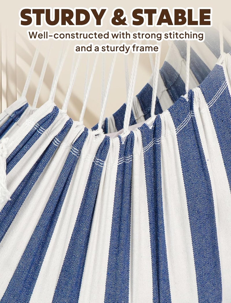 Chihee Hanging Seats Hanging Chair Hammock 2 Pillows Included, Strong Straps and Hooks for Easy Hanging Soft Cotton Side Pocket Tassel Chair Set Comfort - Image 3