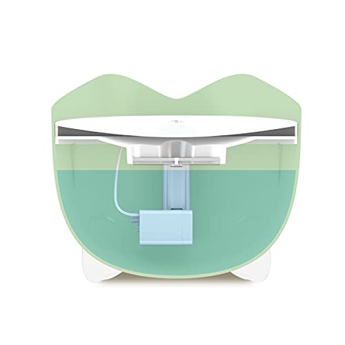 Catit PIXI Drinking Fountain – Cat Water Fountain with Triple Filter and Ergonomic Drinking Options, Green - Image 2