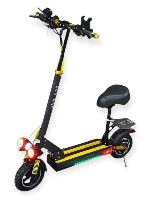 Monster M4 Upgraded Scooter - Powerful Performance and Innovative Design with 48V Battery and Multiple Headlights