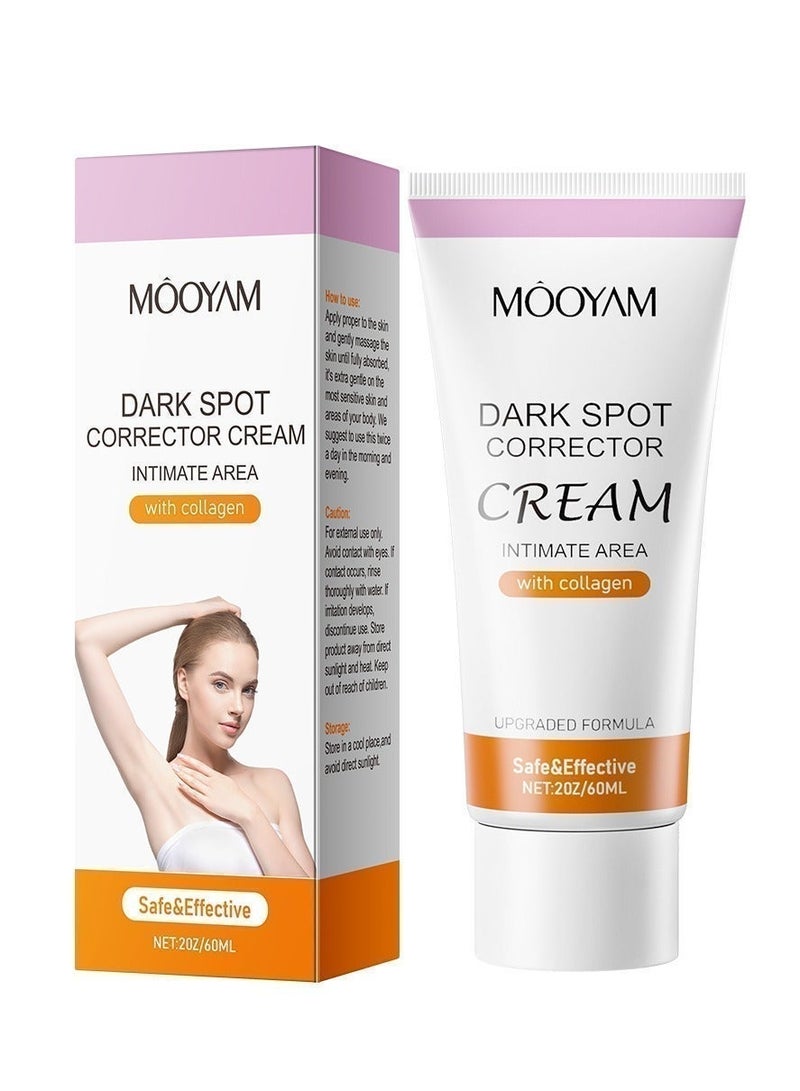 MOOYAM Dark Spot Corrector Cream 60ml for Underarms Neck Knees and Elbows Brightening Treatment Moisturizes Skin and Evens Tone for All Skin Types - Image 2