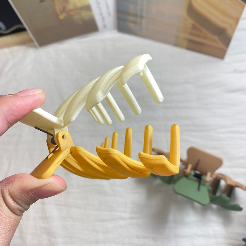 1Pc Contrasting Color M-shaped Hair Clip Resin Two-color Hair Gripper Large Hair Volume Strong Hold Elegant Hairstyle for Women - Image 4