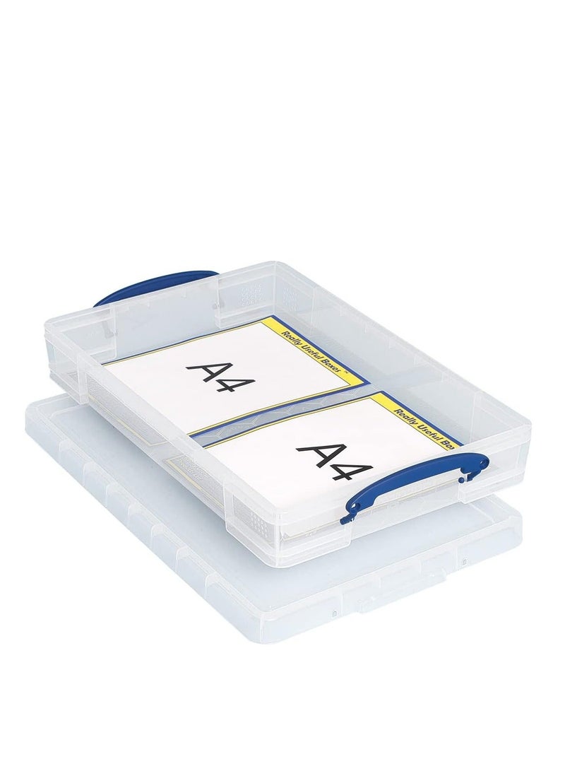 Really Useful Storage BoxClear: Transparent , Stackable storage,Utility box,  Space-saving storage, Multi-purpose container - 10 Litre - Image 5