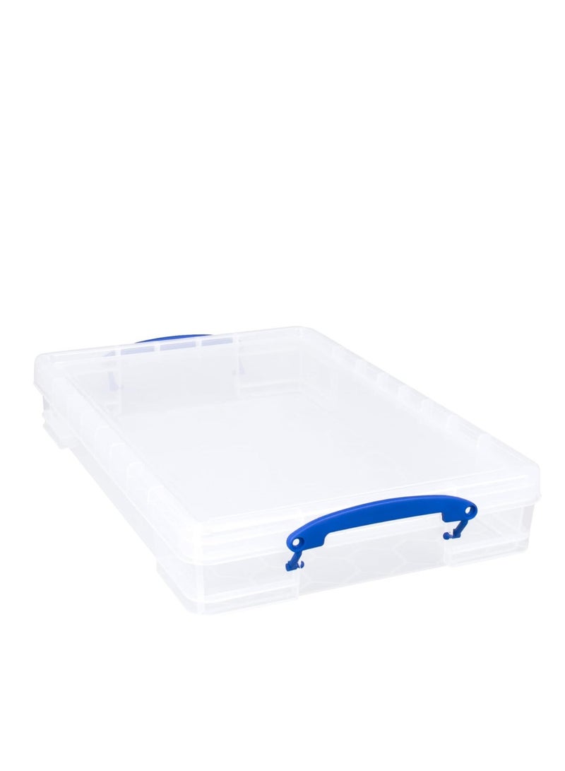 Really Useful Storage BoxClear: Transparent , Stackable storage,Utility box,  Space-saving storage, Multi-purpose container - 10 Litre - Image 4