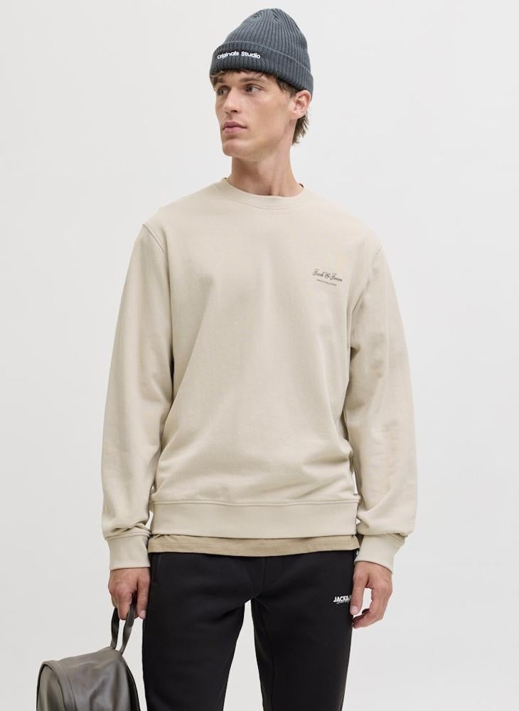 JACK & JONES Graphic Crew Neck Sweatshirt - Image 1