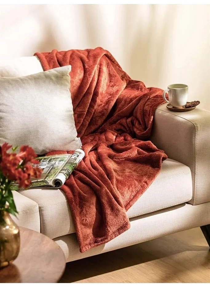 Mulberry Tile Wellsoft Double Tv Blanket Bedspread 200X220