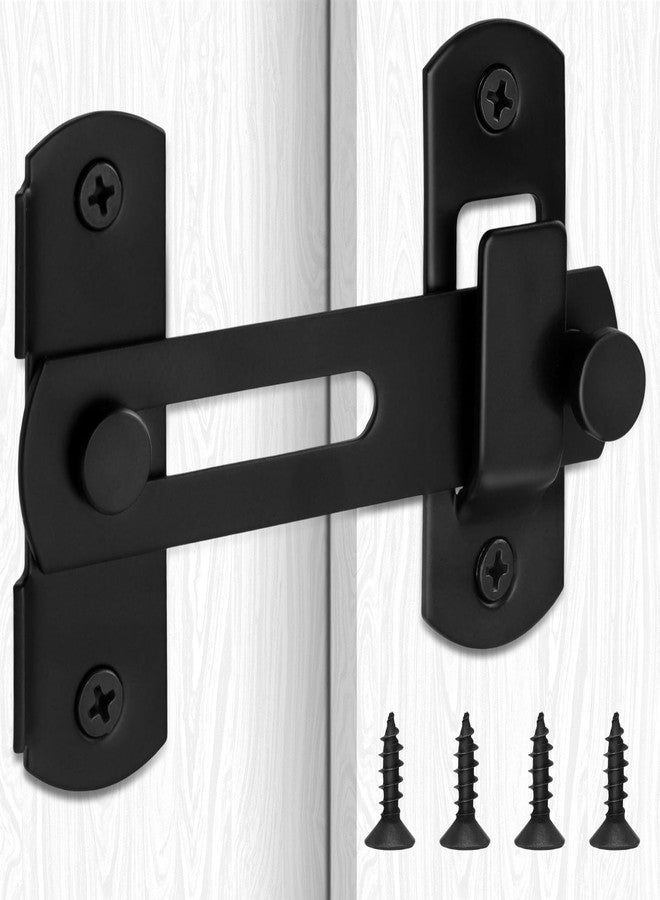 AUGHOA Barn Door Lock,180 Degree Door Lock,Flip Sliding Barn Door Lock,Flip Latch Gate Latch,Safety Door Lock for Bathroom, Sliding Door, Window, Garden, Garage, Outdoor - Image 1