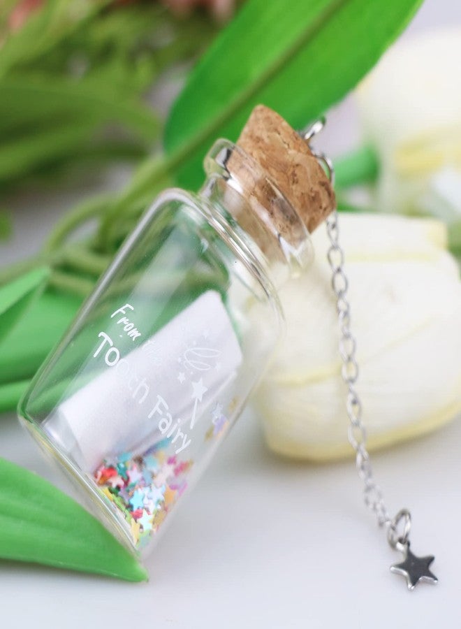 free-space Tooth Fairy Bottle Keepsake Tooth Lost Memorial Bottle Gift Boy or Girl with Message Cloth (Bottle) - Image 5