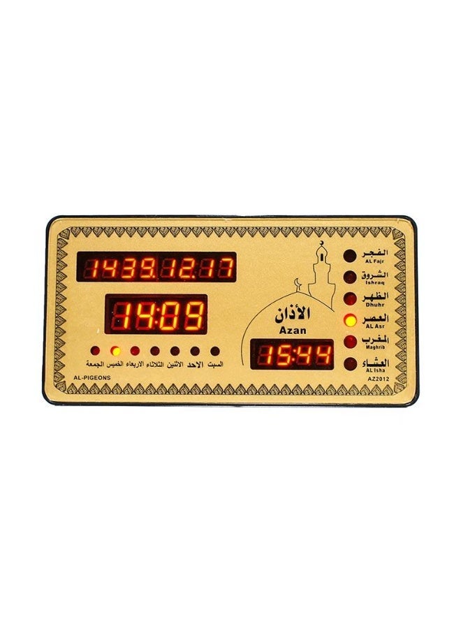 طاولة حائط رقمية للمسلمين من Azan، ساعة أذان رقمية، طاولة طعام ومحول متضمن - Image 1