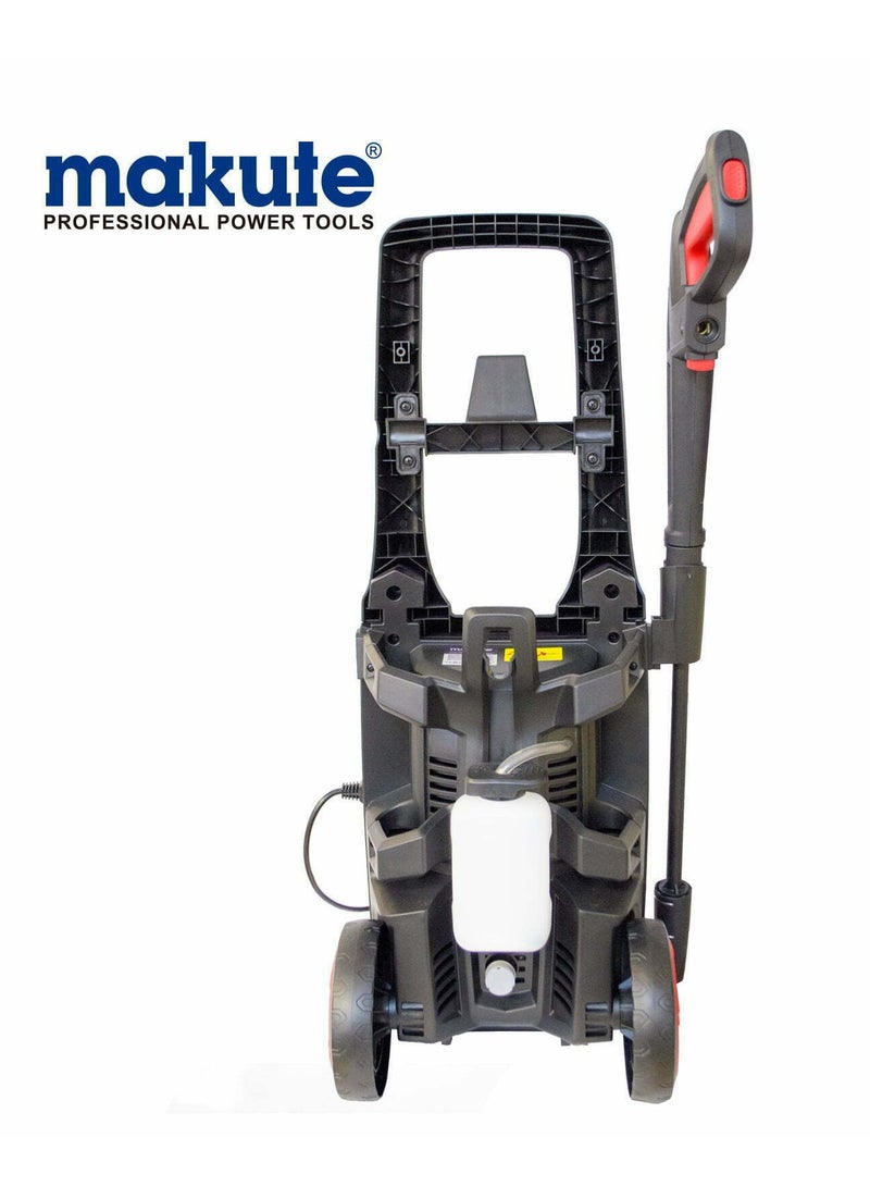 makute High-Performance 1400W Pressure Washer with TSS and Lock System - Ideal for Home, Garden, and Car - 140 Bar - Red/Black - Image 3